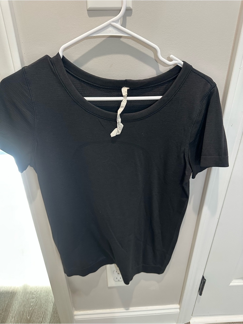 lululemon athletica Black Short-Sleeve Scoop Neck Top